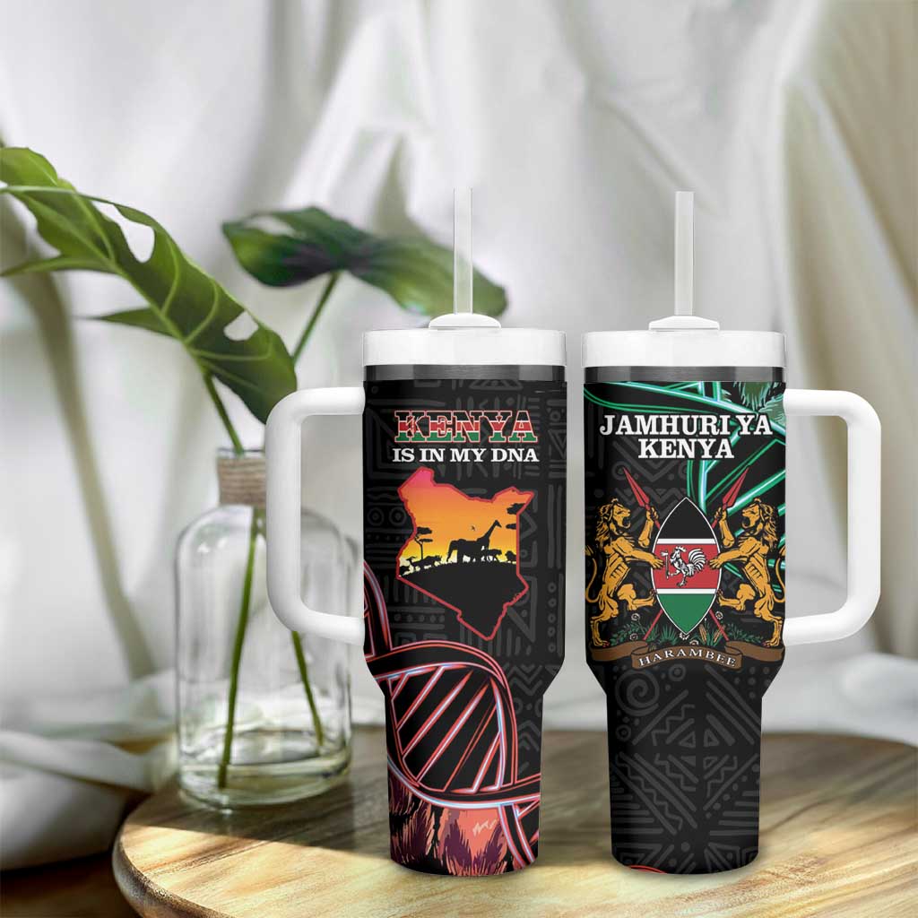 Afro Kenya Tumbler With Handle Kenyan Is In My DNA - Jamhuri Day LT14
