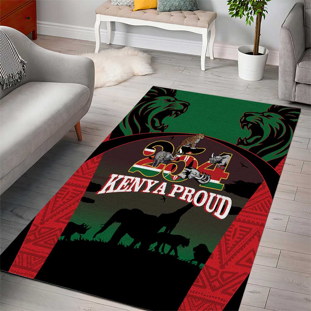 Proud Kenya 254 Area Rug Safari Animals - African Pattern LT14
