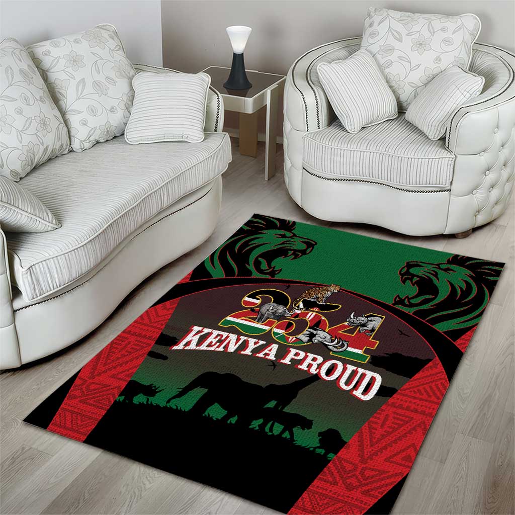 Proud Kenya 254 Area Rug Safari Animals - African Pattern LT14