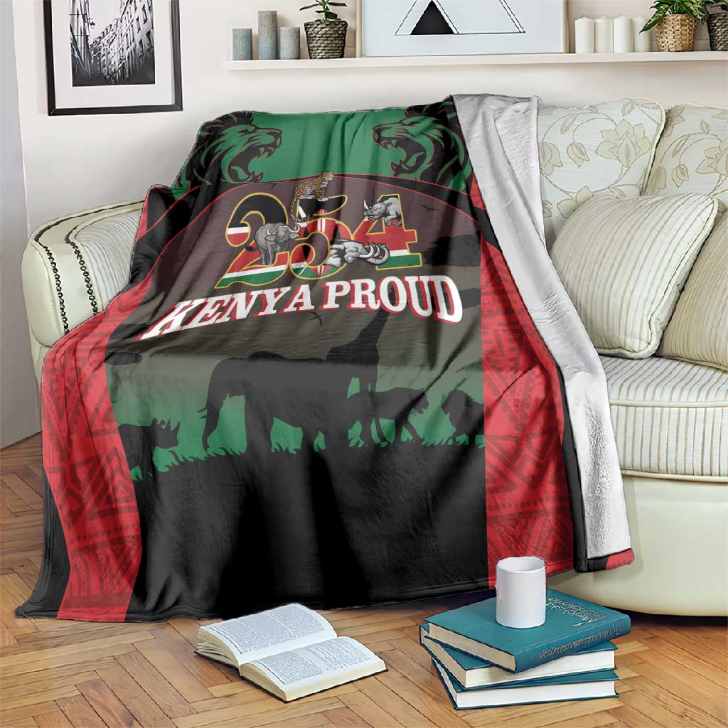 Proud Kenya 254 Blanket Safari Animals - African Pattern LT14