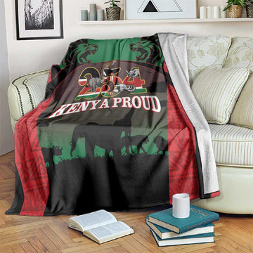 Proud Kenya 254 Blanket Safari Animals - African Pattern LT14