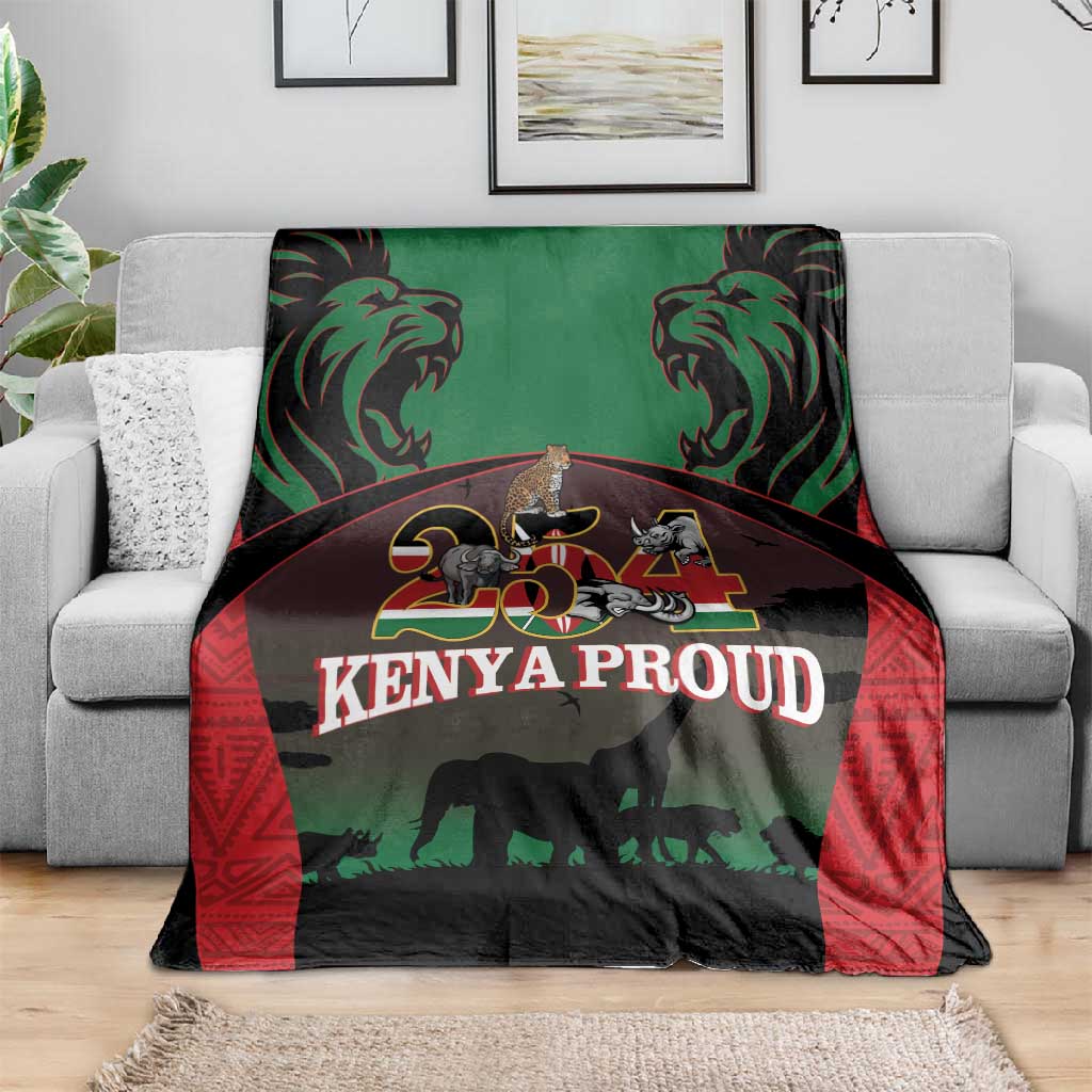 Proud Kenya 254 Blanket Safari Animals - African Pattern LT14