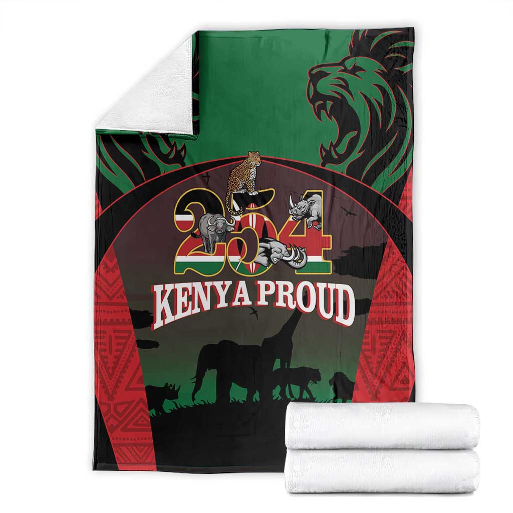Proud Kenya 254 Blanket Safari Animals - African Pattern LT14
