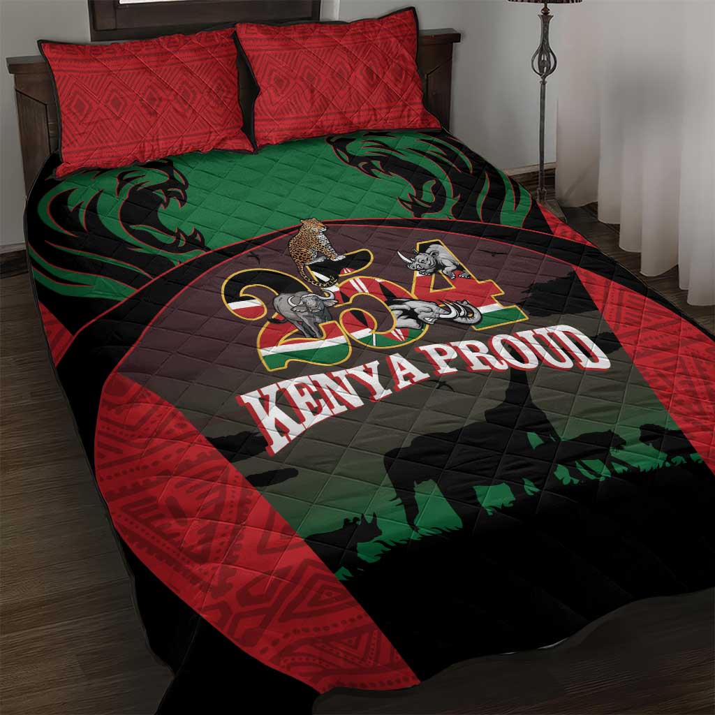Proud Kenya 254 Quilt Bed Set Safari Animals - African Pattern LT14