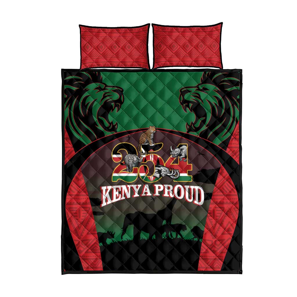 Proud Kenya 254 Quilt Bed Set Safari Animals - African Pattern LT14