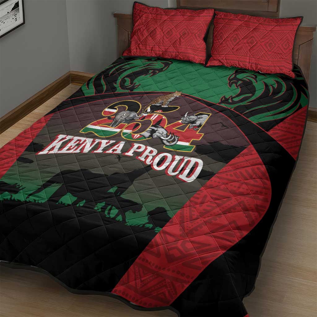 Proud Kenya 254 Quilt Bed Set Safari Animals - African Pattern LT14
