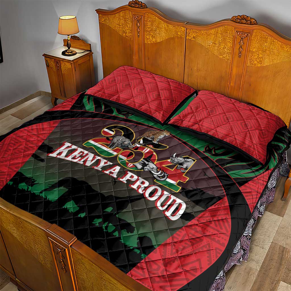 Proud Kenya 254 Quilt Bed Set Safari Animals - African Pattern LT14