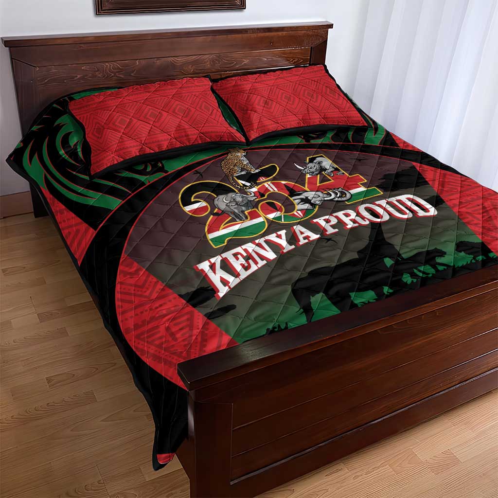 Proud Kenya 254 Quilt Bed Set Safari Animals - African Pattern LT14
