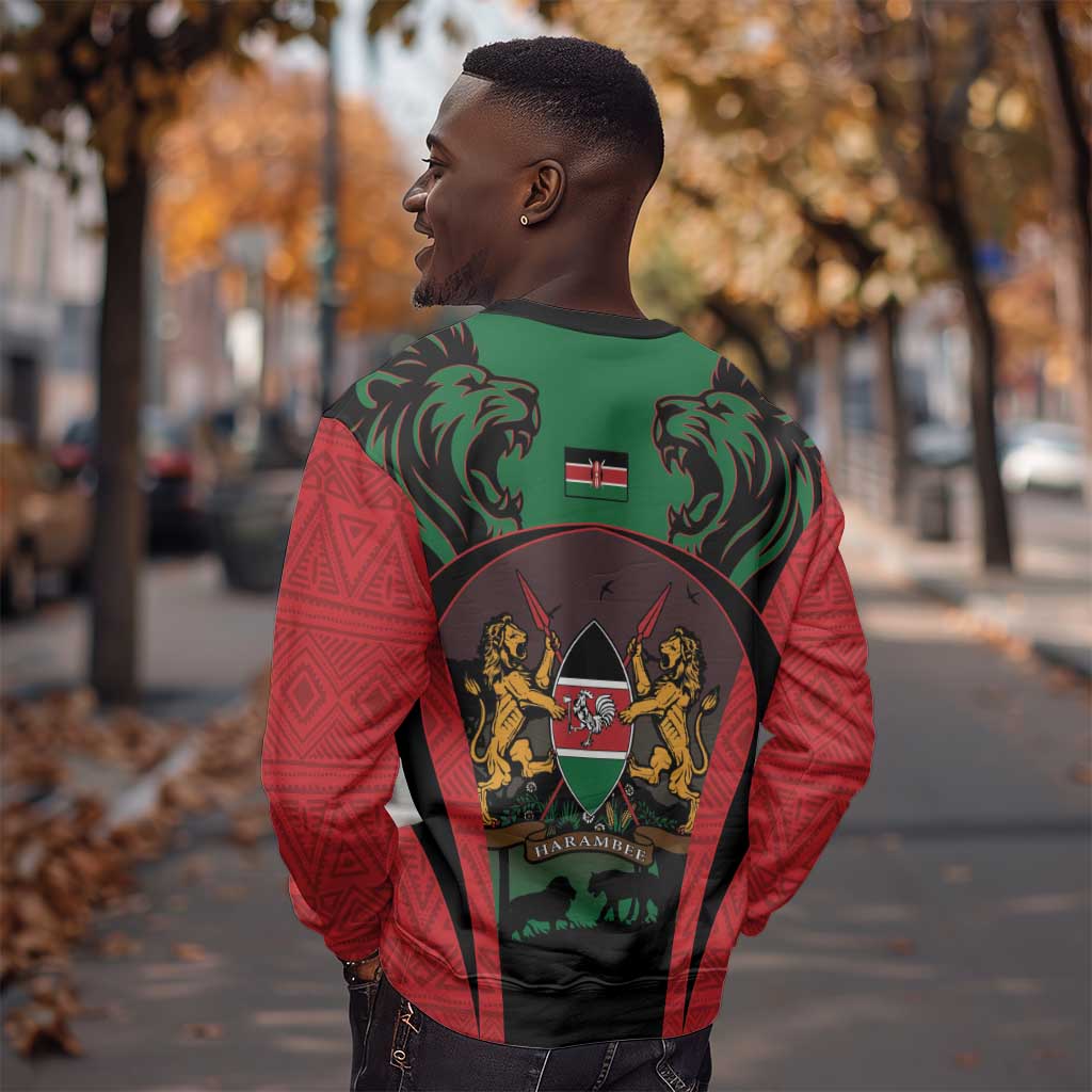 Proud Kenya 254 Sweatshirt Safari Animals - African Pattern LT14