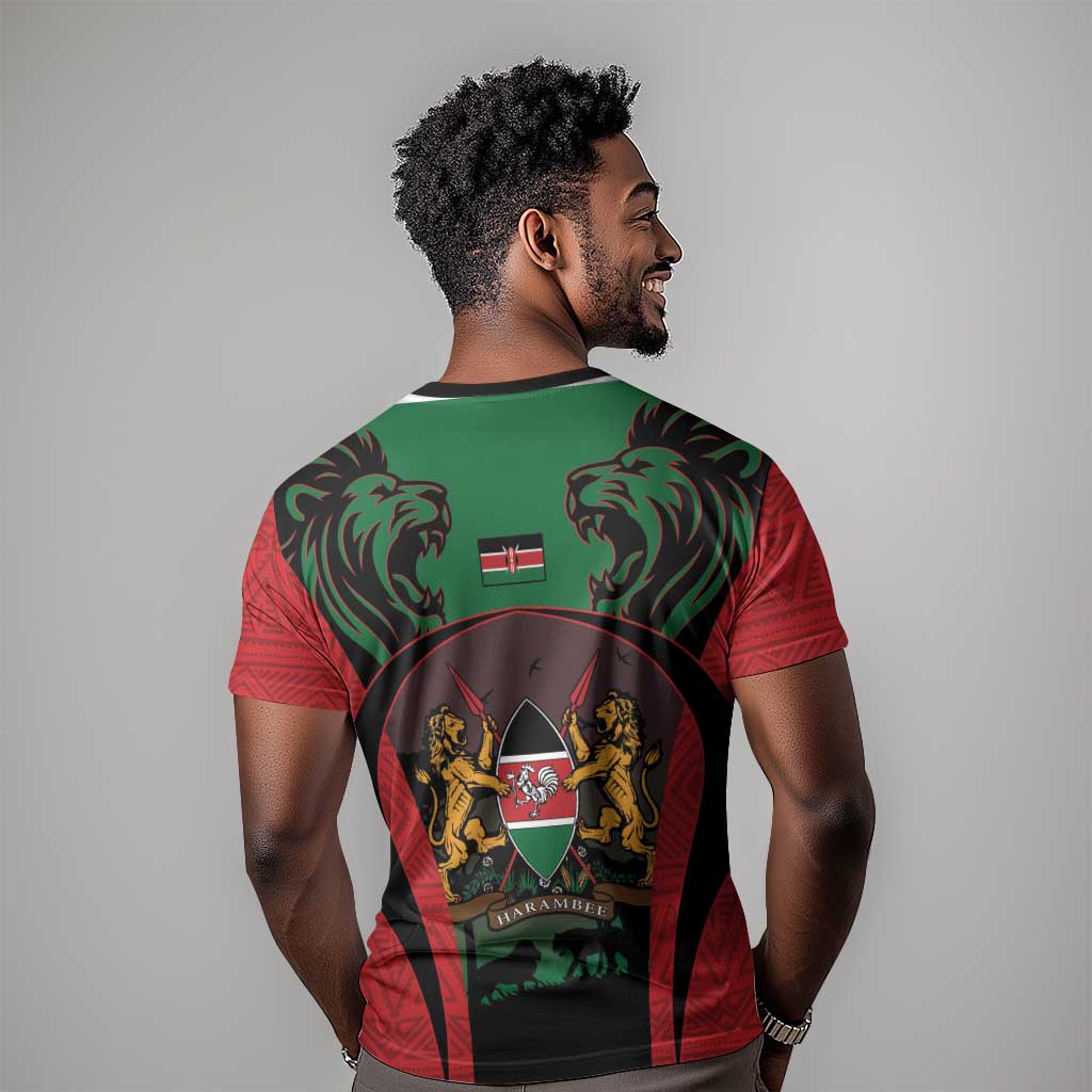 Proud Kenya 254 T shirt Safari Animals - African Pattern LT14