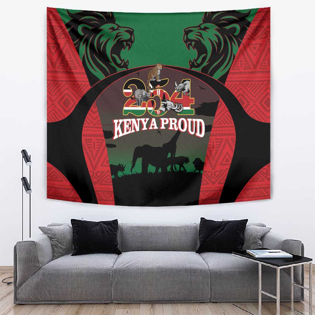 Proud Kenya 254 Tapestry Safari Animals - African Pattern LT14