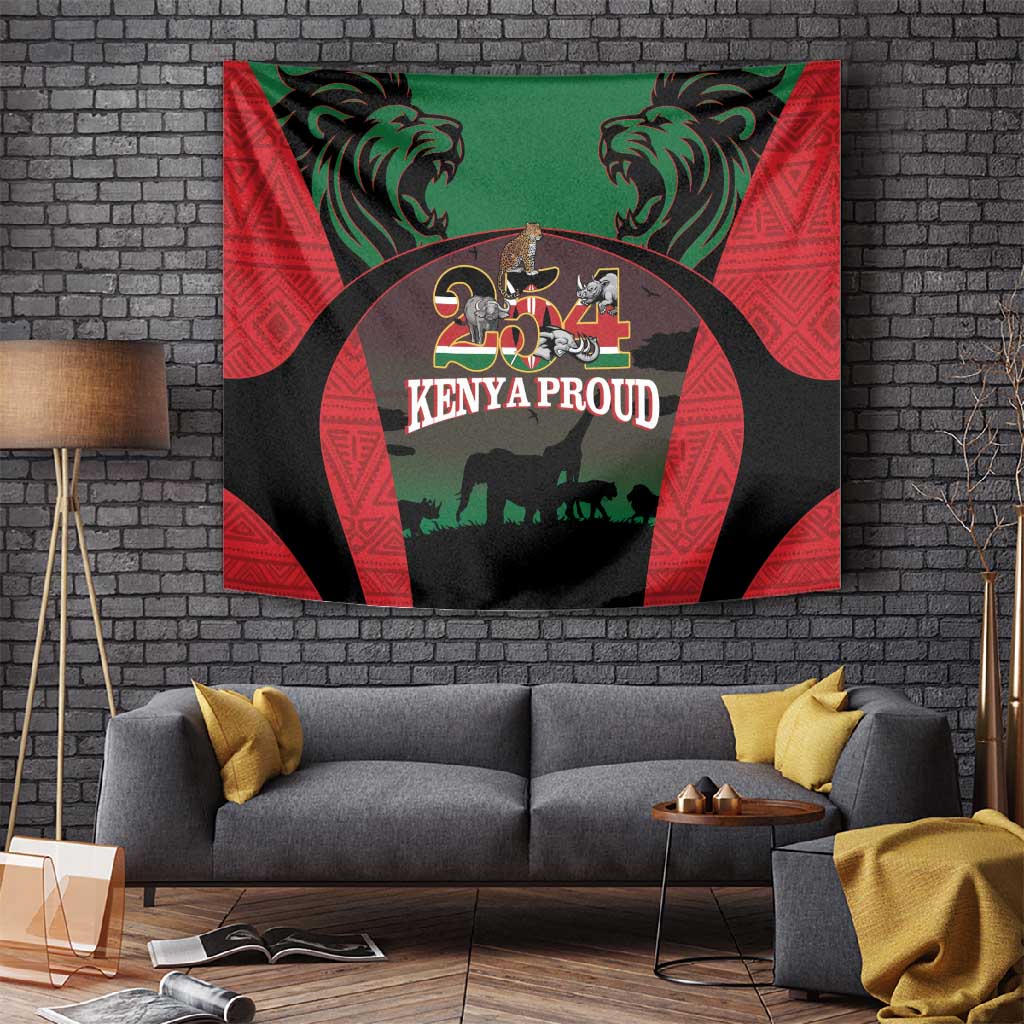 Proud Kenya 254 Tapestry Safari Animals - African Pattern LT14