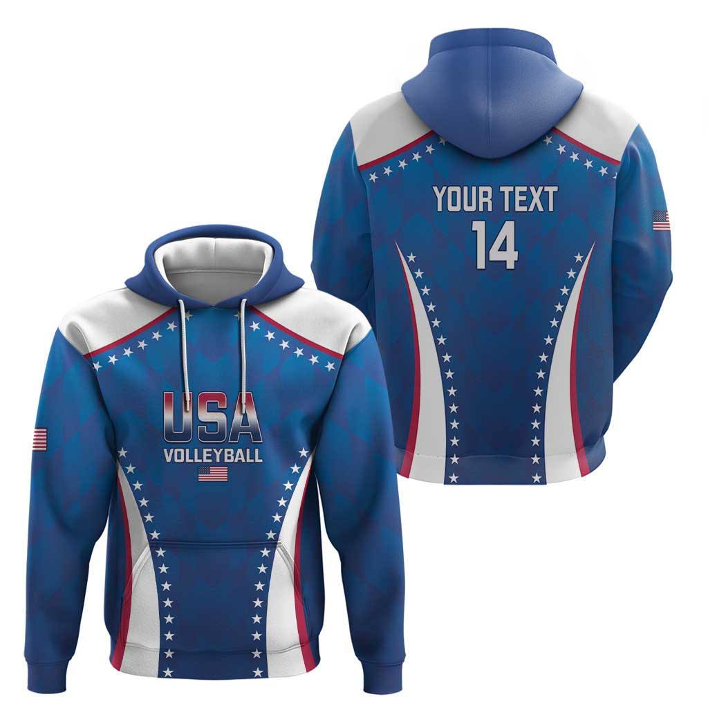 Custom USA 2025 Volleyball Hoodie Sporty Style LT14