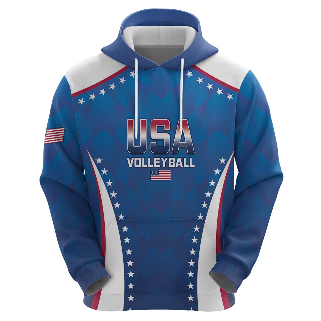Custom USA 2025 Volleyball Hoodie Sporty Style LT14