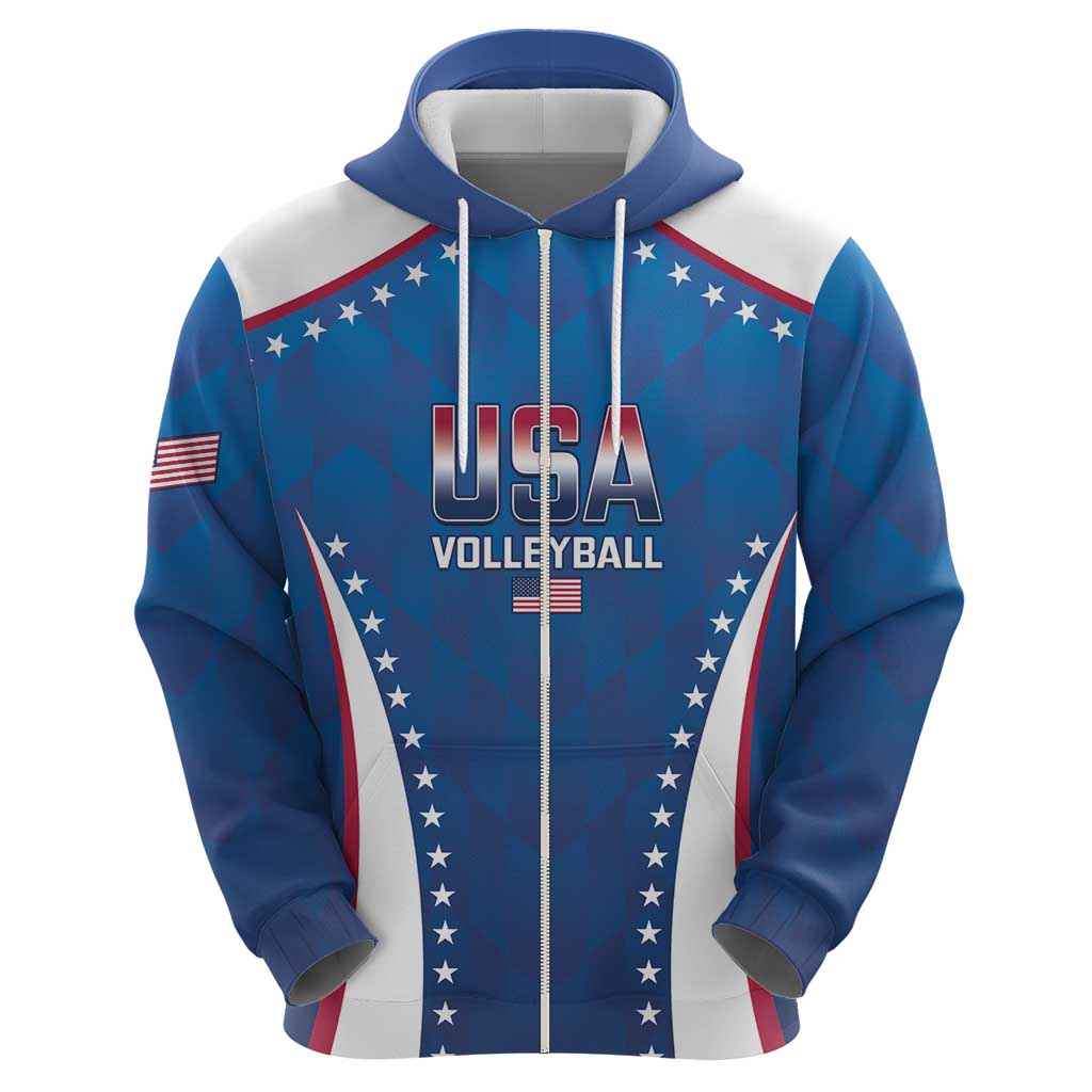 Custom USA 2025 Volleyball Hoodie Sporty Style LT14