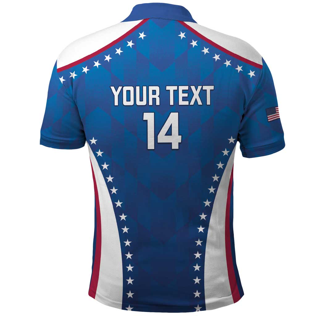 Custom USA 2025 Volleyball Polo Shirt Sporty Style LT14