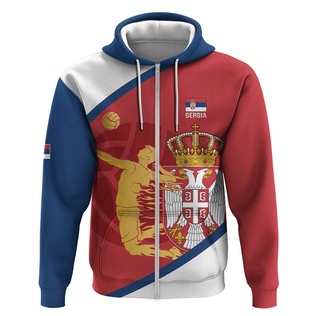 Custom Serbia Volleyball Hoodie 2025 Go Champions LT14