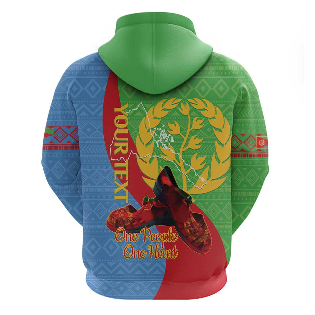 Personalised Eritrea Independence Day Hoodie Shida Shoes One People One Heart LT14
