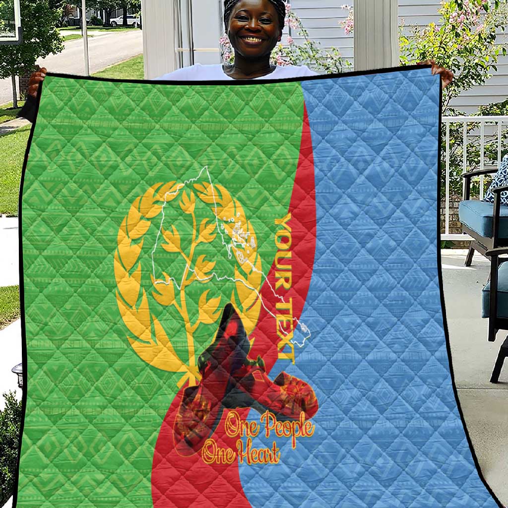 Personalised Eritrea Independence Day Quilt Shida Shoes Olive Branch African Pattern LT14