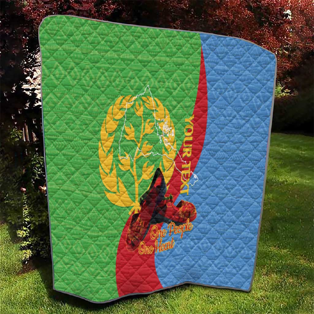 Personalised Eritrea Independence Day Quilt Shida Shoes Olive Branch African Pattern LT14