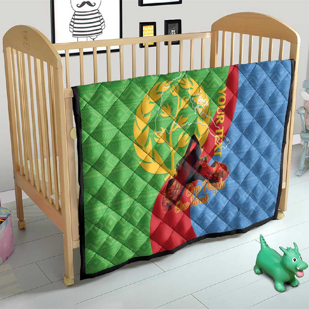 Personalised Eritrea Independence Day Quilt Shida Shoes Olive Branch African Pattern LT14