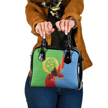 Personalised Eritrea Independence Day Shoulder Handbag Shida Shoes One People One Heart LT14