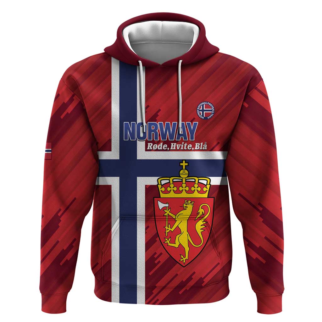 Custom Norway Football Hoodie Come On Kongeriket Norge LT14