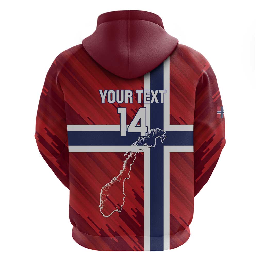 Custom Norway Football Hoodie Come On Kongeriket Norge LT14