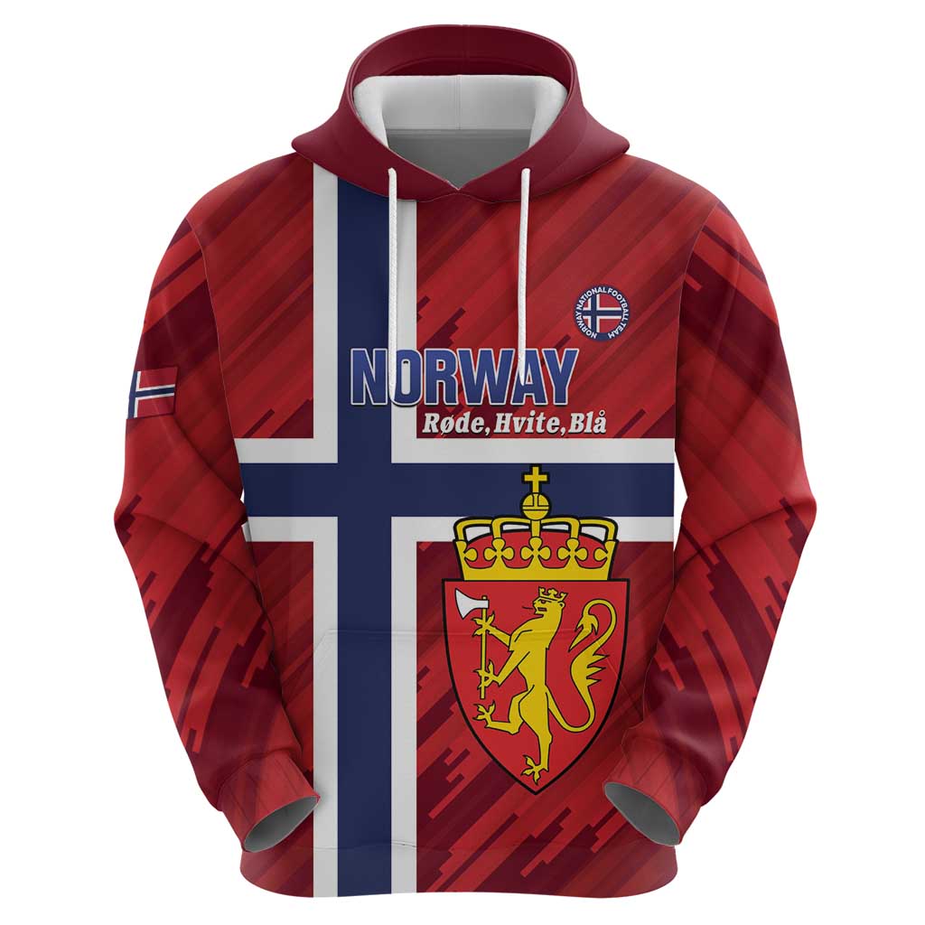 Custom Norway Football Hoodie Come On Kongeriket Norge LT14