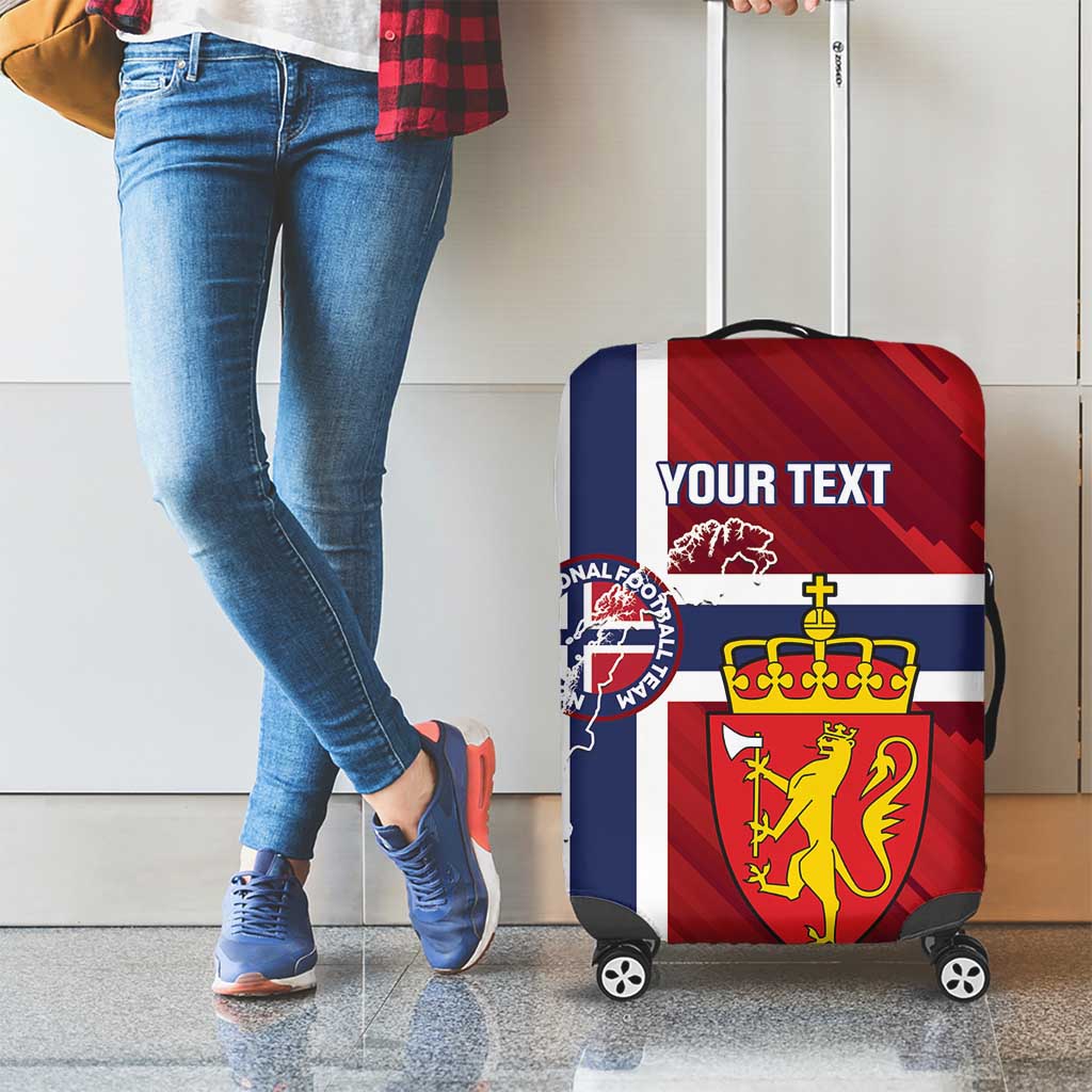 Custom Norway Football Luggage Cover Come On Kongeriket Norge LT14