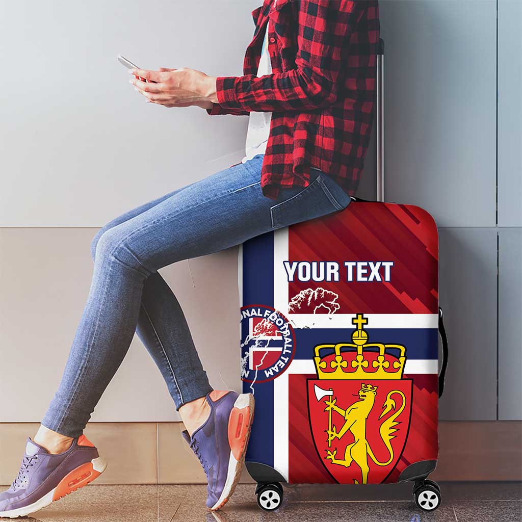 Custom Norway Football Luggage Cover Come On Kongeriket Norge LT14