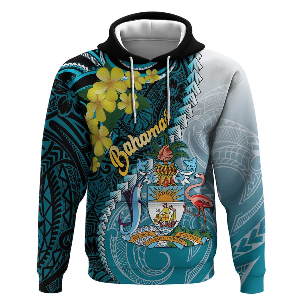 The Bahamas Hoodie Bahamian Buttercup Polynesian Pattern LT14