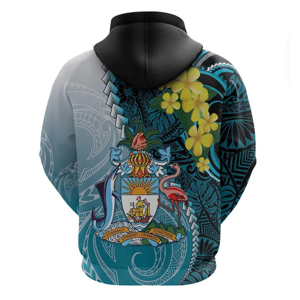 The Bahamas Hoodie Bahamian Buttercup Polynesian Pattern LT14