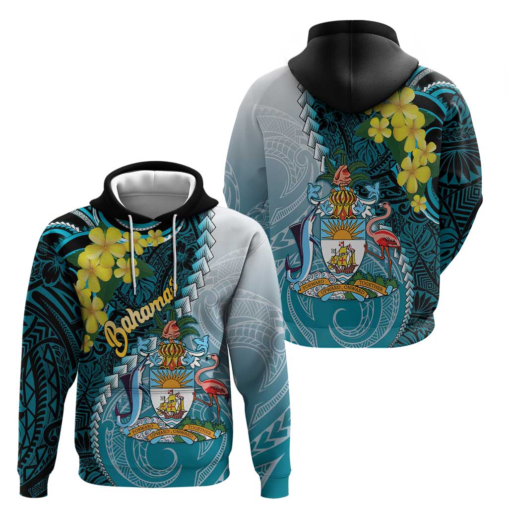 The Bahamas Hoodie Bahamian Buttercup Polynesian Pattern LT14