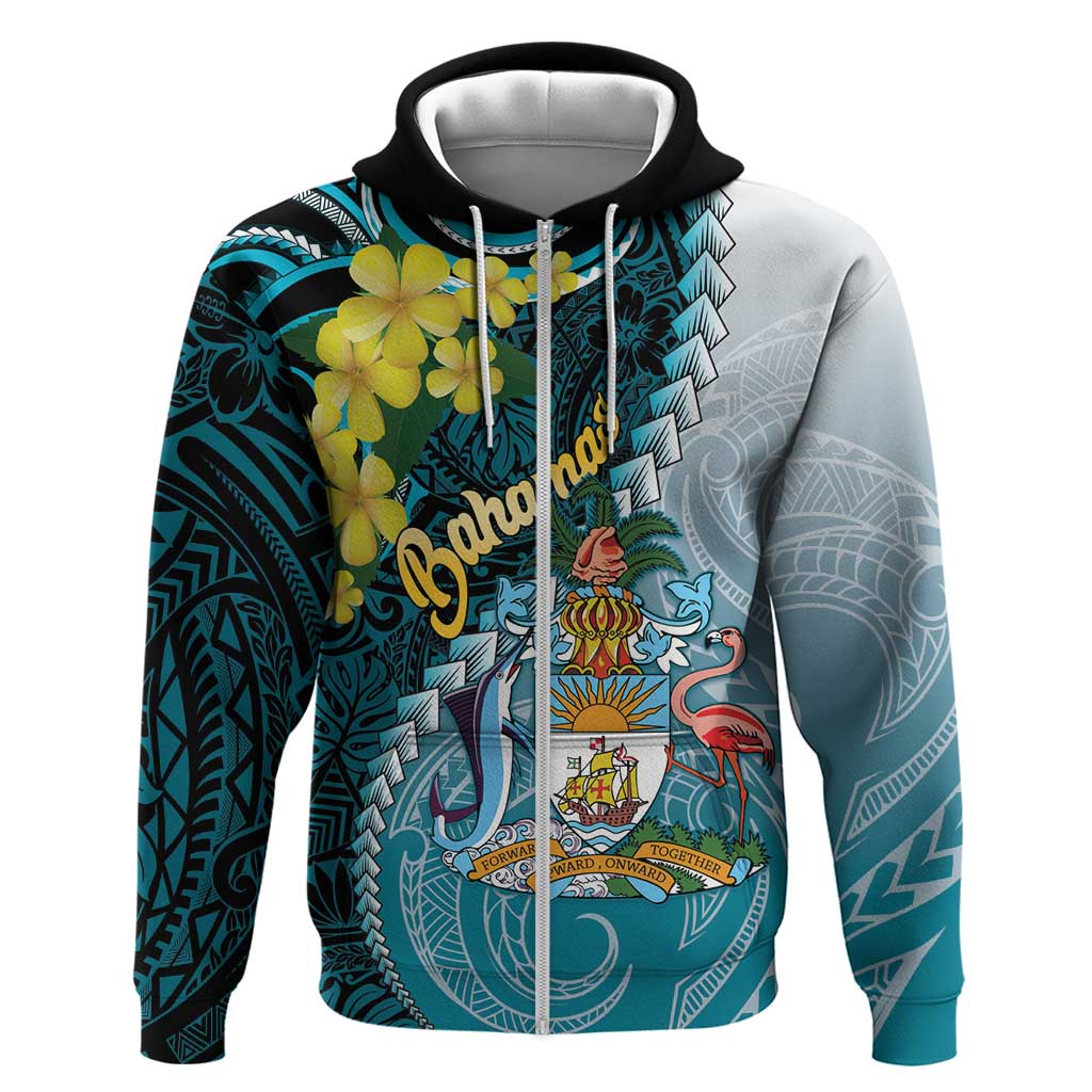 The Bahamas Hoodie Bahamian Buttercup Polynesian Pattern LT14