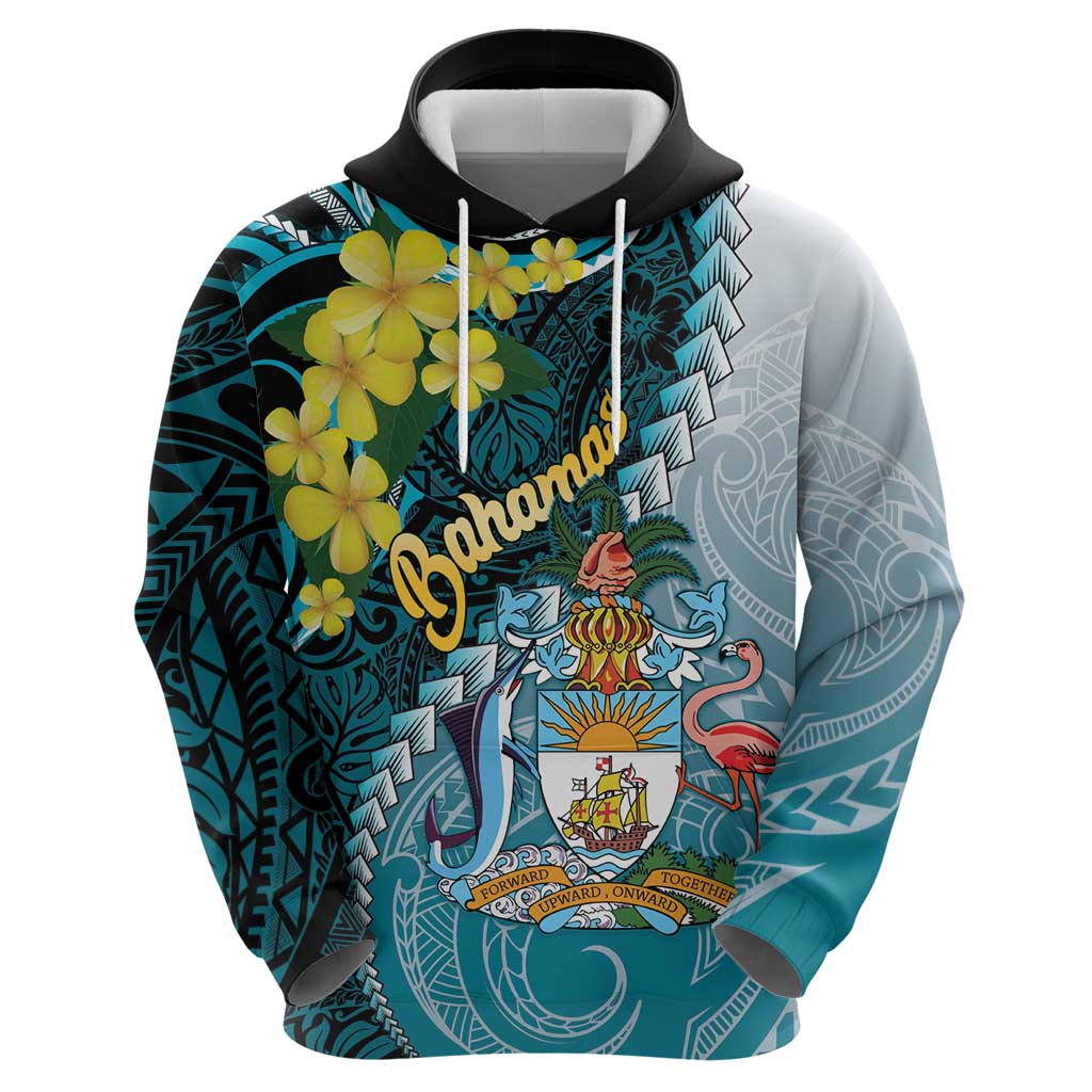 The Bahamas Hoodie Bahamian Buttercup Polynesian Pattern LT14
