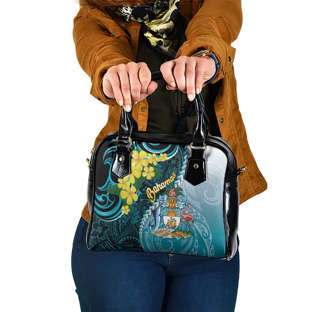 The Bahamas Shoulder Handbag Bahamian Buttercup Polynesian Pattern LT14
