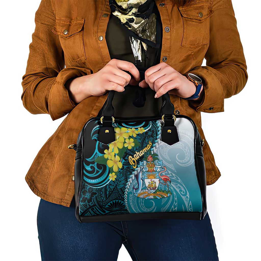 The Bahamas Shoulder Handbag Bahamian Buttercup Polynesian Pattern LT14
