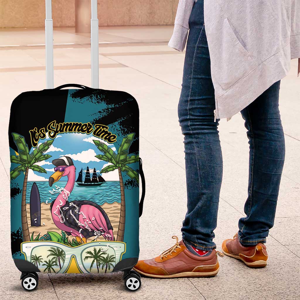 The Bahamas Flamingo Luggage Cover It's Summer Time LT14