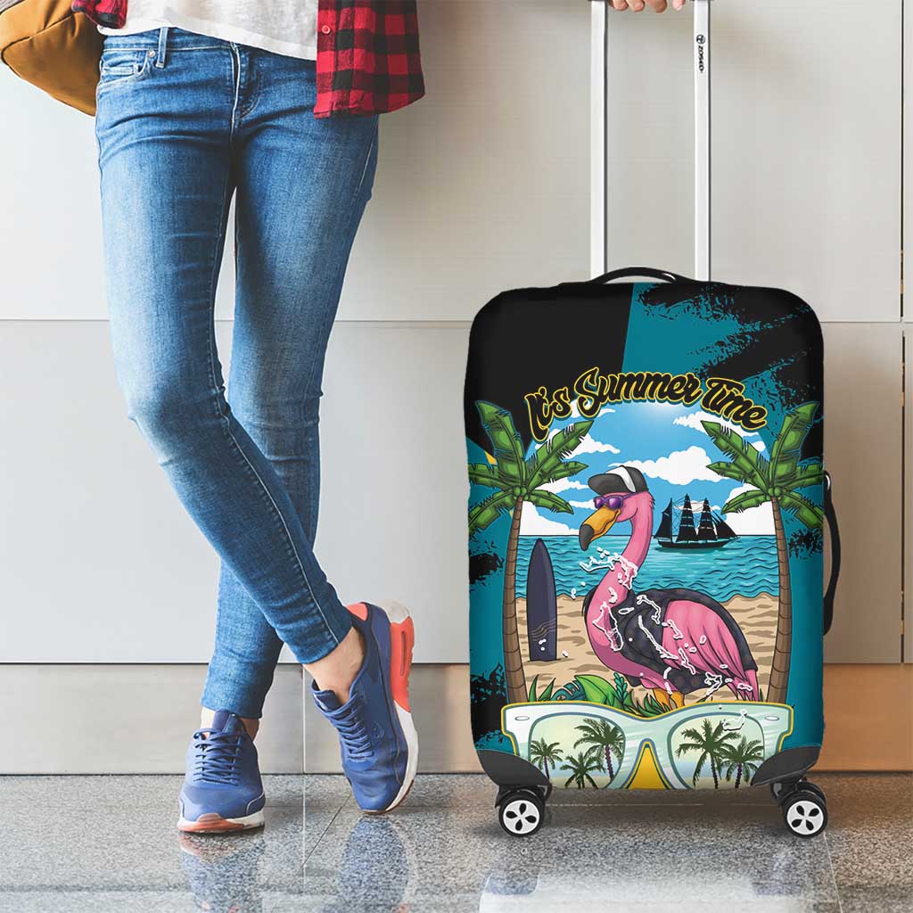 The Bahamas Flamingo Luggage Cover It's Summer Time LT14