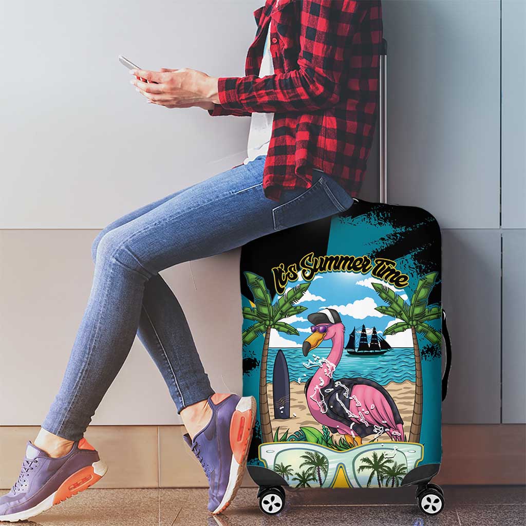 The Bahamas Flamingo Luggage Cover It's Summer Time LT14