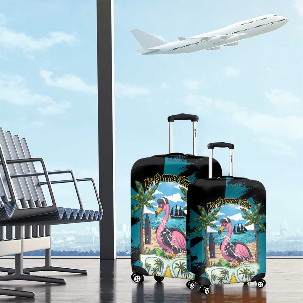 The Bahamas Flamingo Luggage Cover It's Summer Time LT14