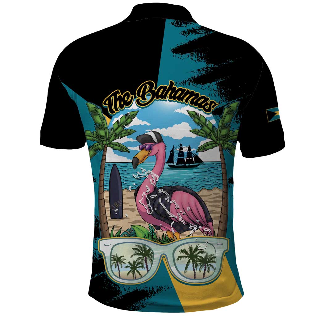 The Bahamas Flamingo Polo Shirt It's Summer Time LT14