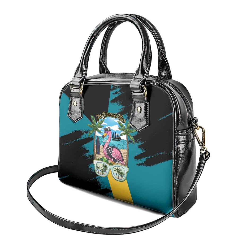 The Bahamas Flamingo Shoulder Handbag It's Summer Time LT14