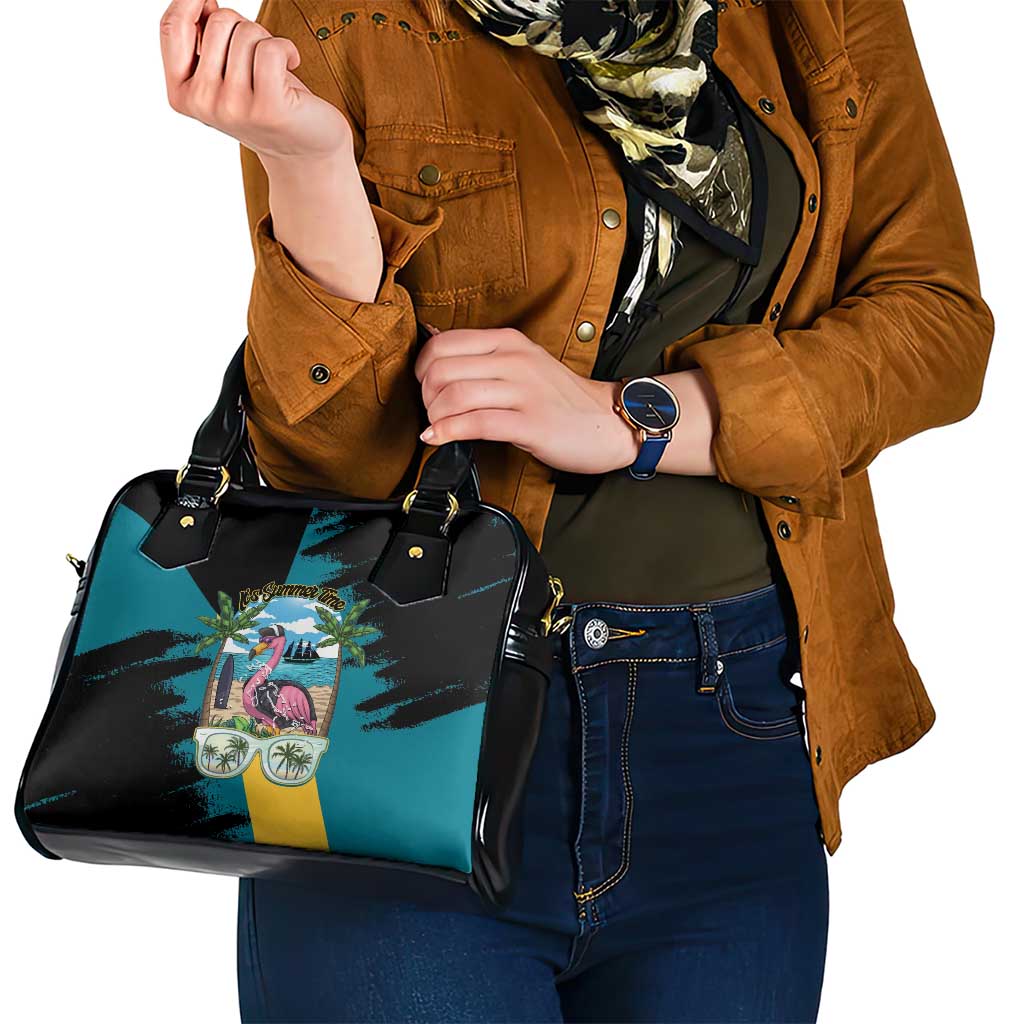 The Bahamas Flamingo Shoulder Handbag It's Summer Time LT14