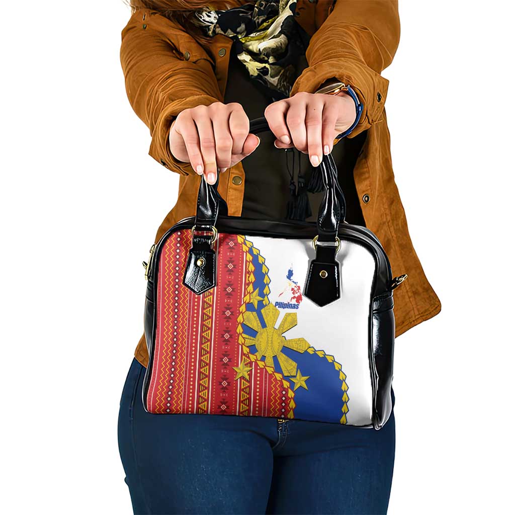 Philippines Independence Day Shoulder Handbag Pilipinas Sun Stars Igorot Pattern LT14