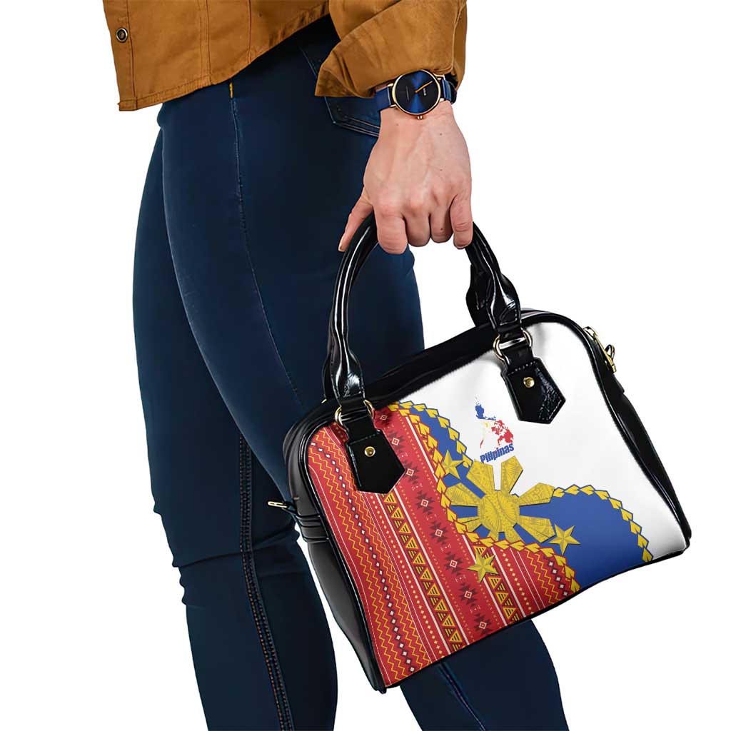 Philippines Independence Day Shoulder Handbag Pilipinas Sun Stars Igorot Pattern LT14