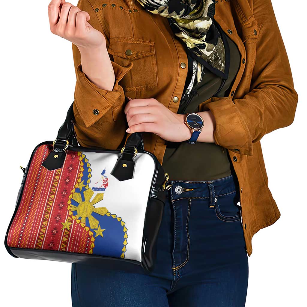 Philippines Independence Day Shoulder Handbag Pilipinas Sun Stars Igorot Pattern LT14