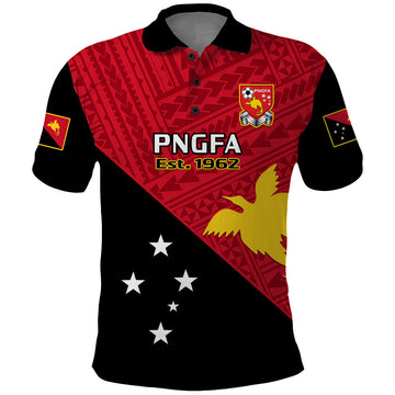 Papua New Guinea Football Polo Shirt Go PNG Polynesian Pattern Sporty Style LT14