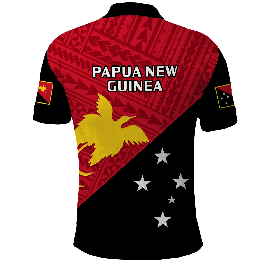 Papua New Guinea Football Polo Shirt Go PNG Polynesian Pattern Sporty Style LT14